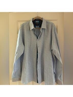 Barabas Button Down Dress Shirt Mens XXL Embossed Looking Pattern